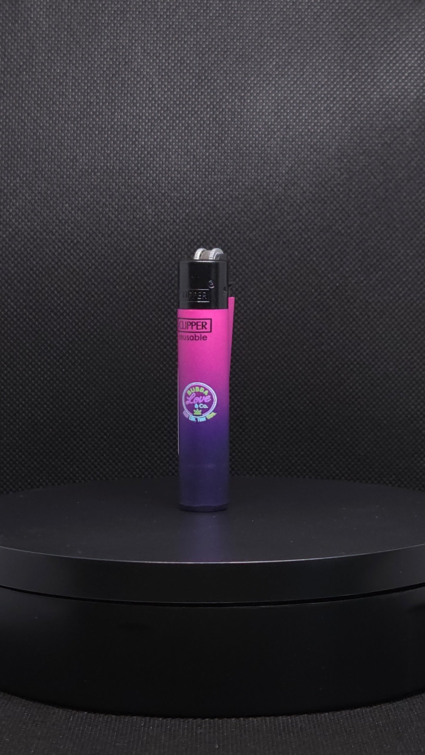 Bubba Love & Co. Gradient Micro Clipper Lighters – Collectible Neon Series
