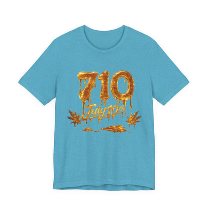 710 July 10th Dab Drip T-Shirt — "BubbaHood" Back Design