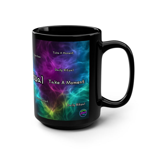 BLC Daily Ritual — 15oz Black Mug — Classic Large Coffee Cup