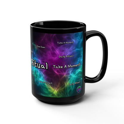 BLC Daily Ritual — 15oz Black Mug — Classic Large Coffee Cup