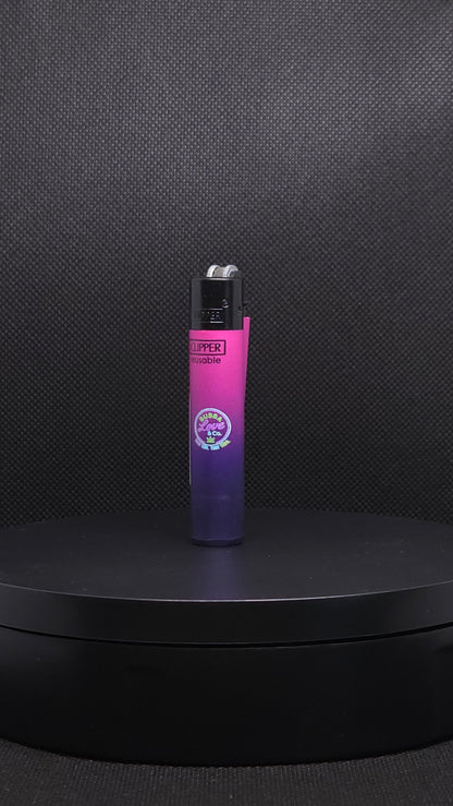 Bubba Love & Co. Gradient Micro Clipper Lighters – Collectible Neon Series