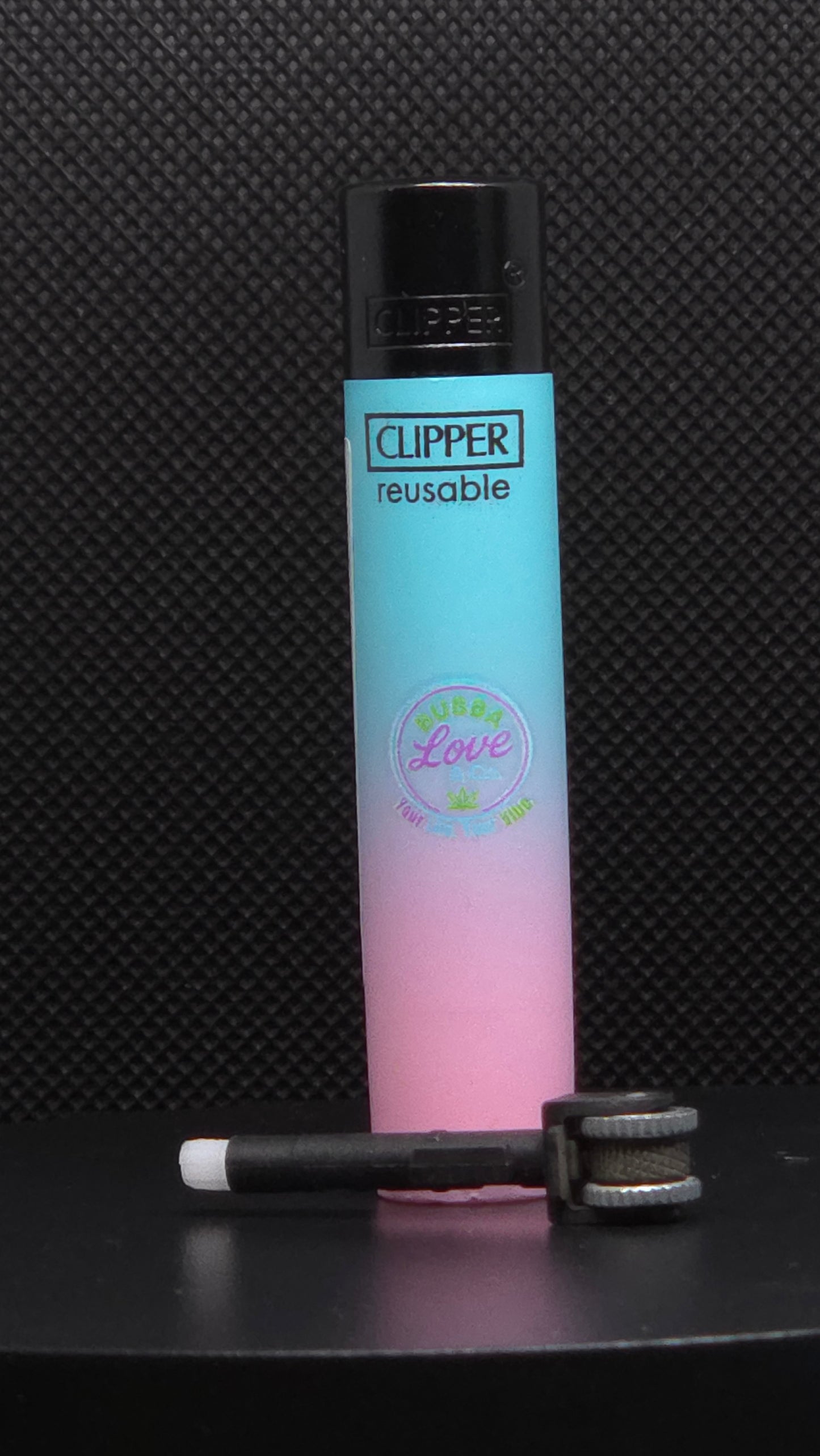 Bubba Love & Co. Gradient Micro Clipper Lighters – Collectible Neon Series