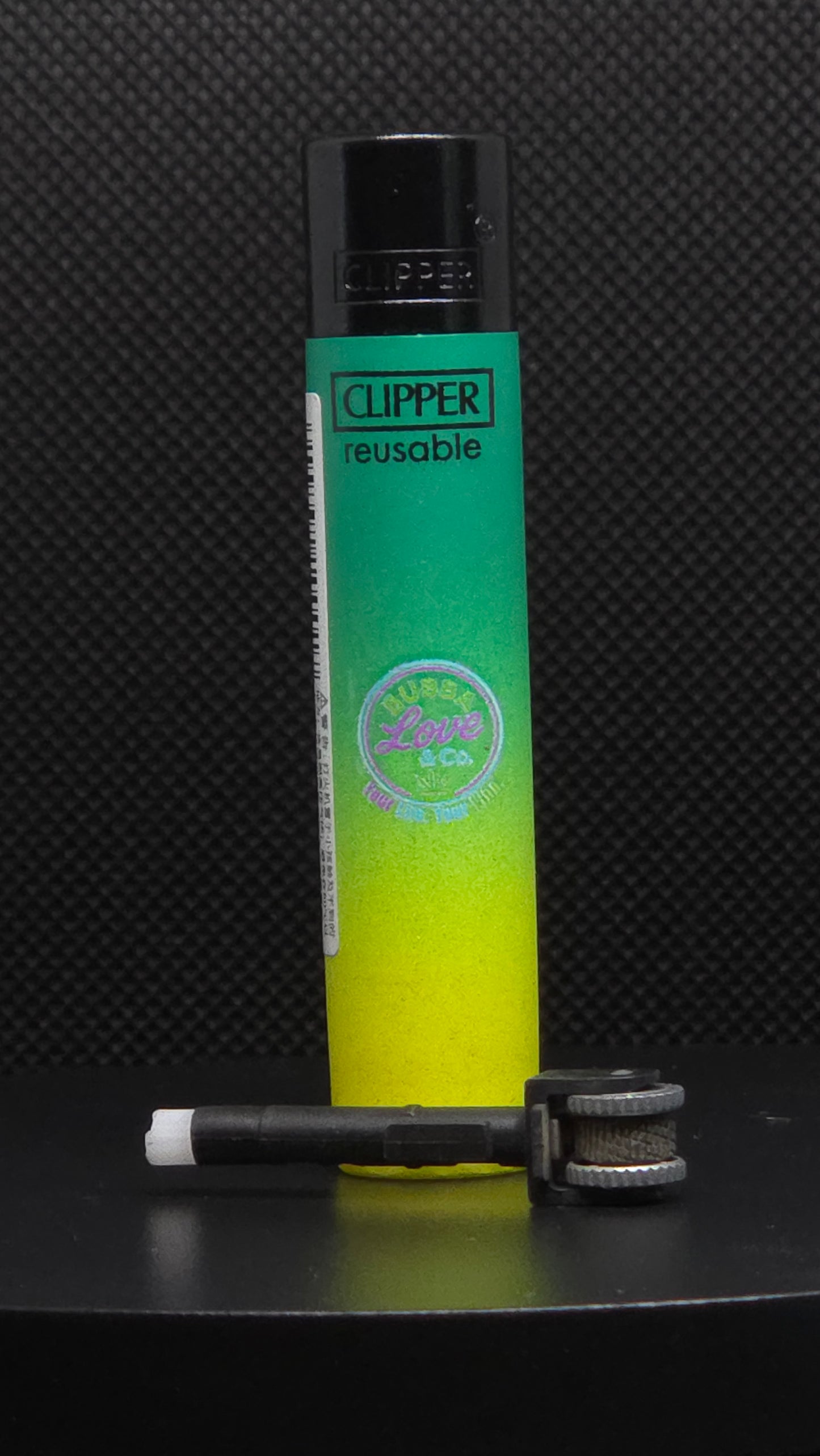 Bubba Love & Co. Gradient Micro Clipper Lighters – Collectible Neon Series