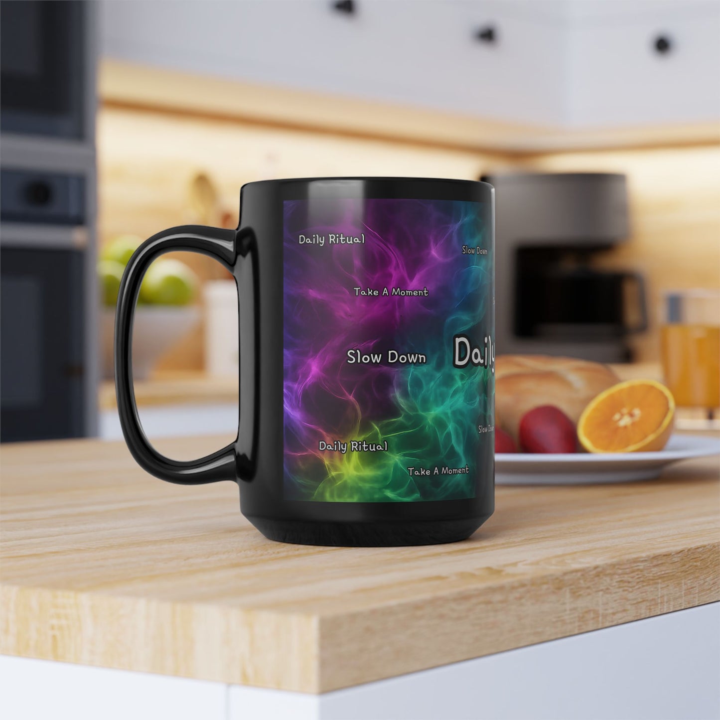 BLC Daily Ritual — 15oz Black Mug — Classic Large Coffee Cup
