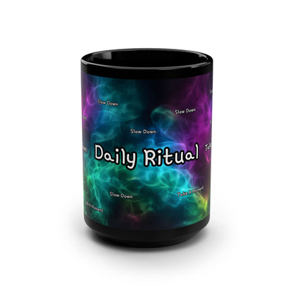 BLC Daily Ritual — 15oz Black Mug — Classic Large Coffee Cup