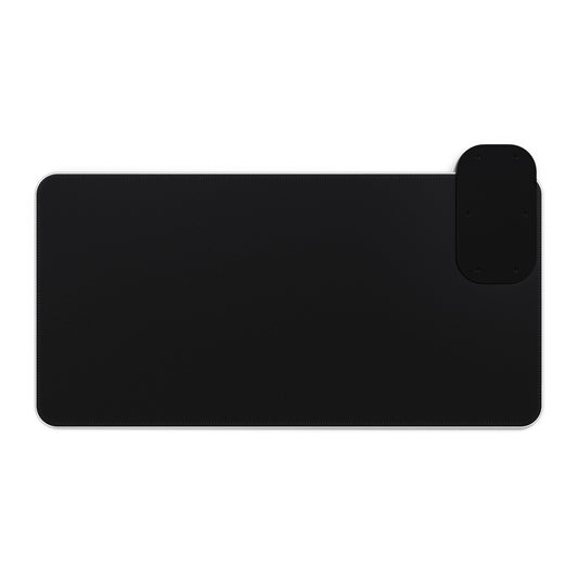 LED Gaming Mouse Pad with Wireless Charging — "Bubbahood Gaming" RGB Desk Mat