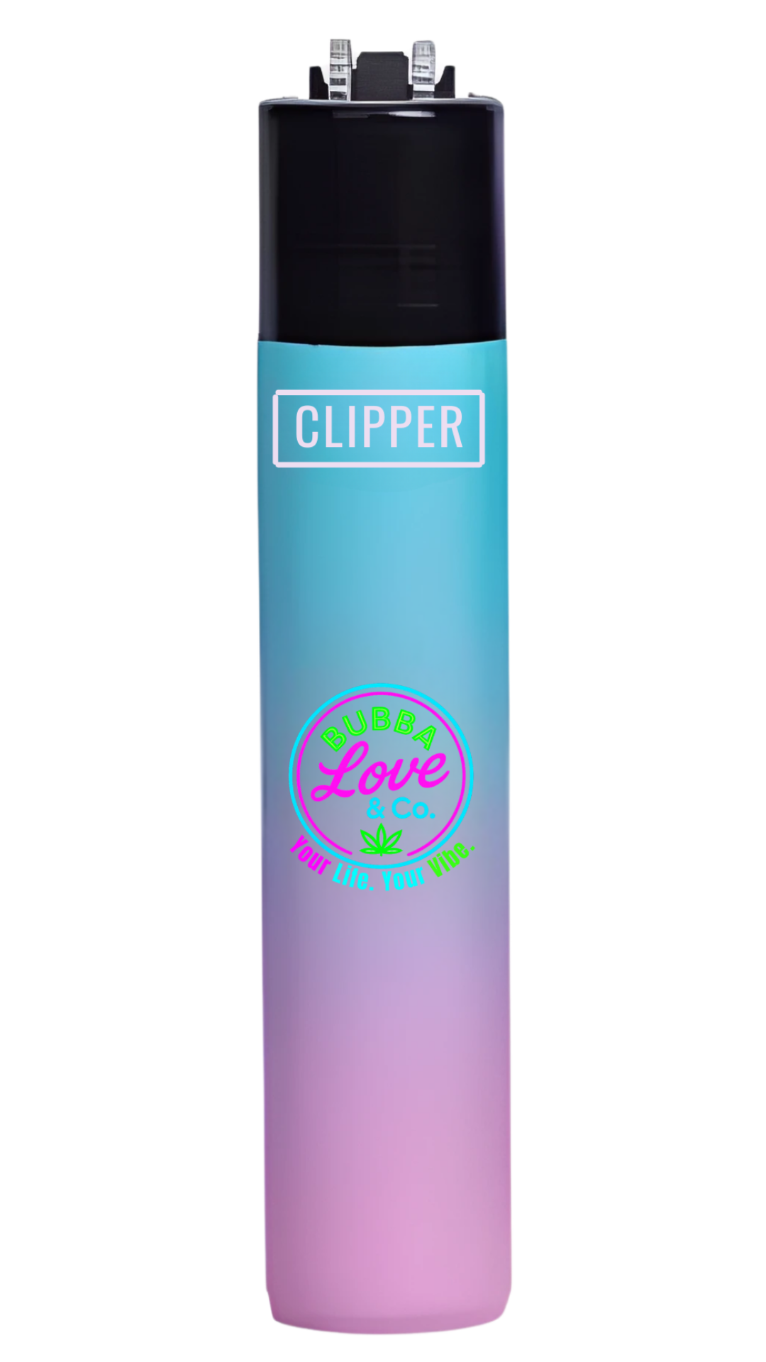 Bubba Love & Co. Gradient Micro Clipper Lighters – Collectible Neon Series
