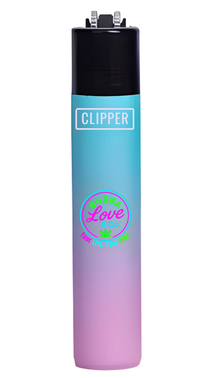 Bubba Love & Co. Gradient Micro Clipper Lighters – Collectible Neon Series