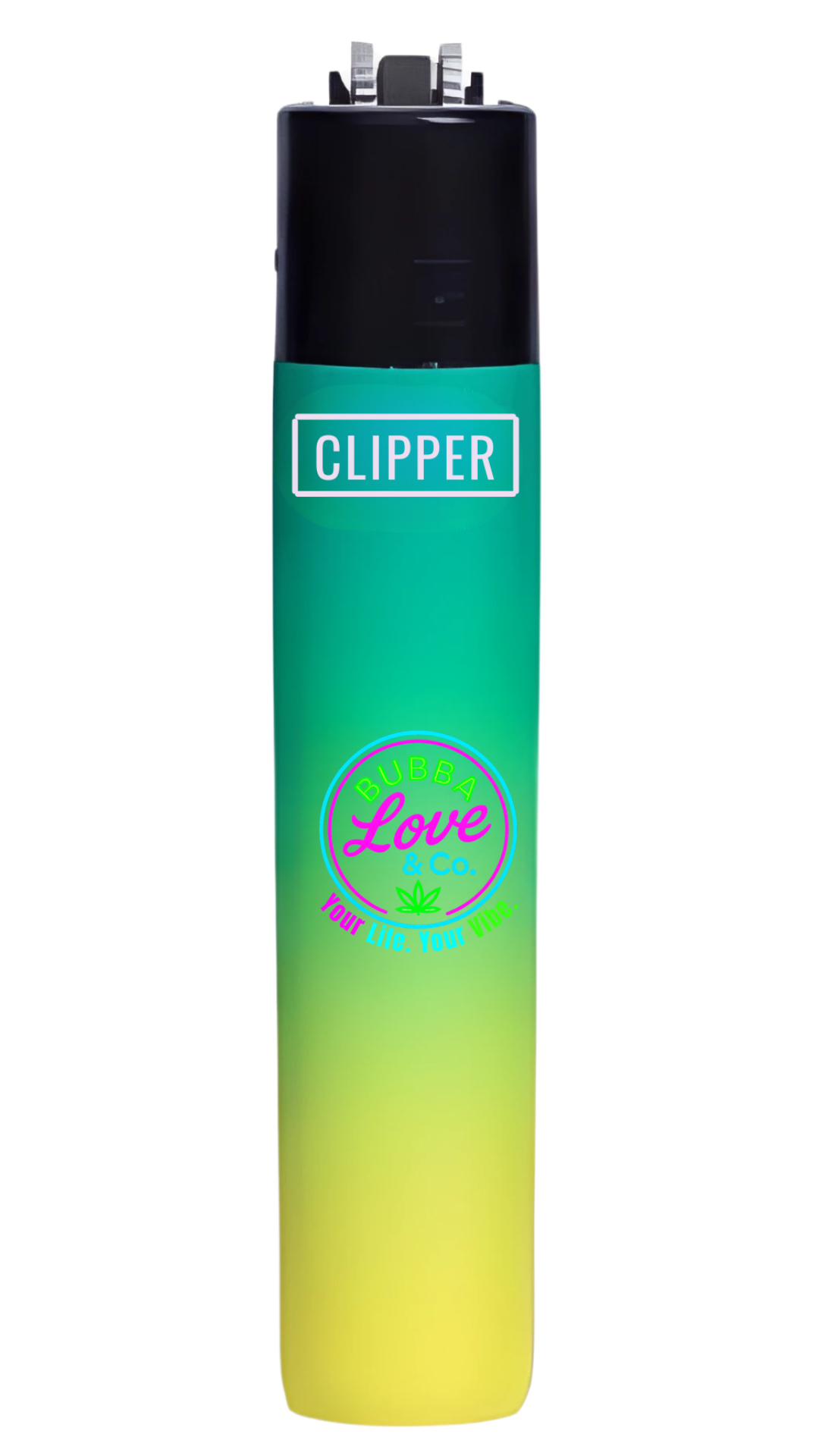 Bubba Love & Co. Gradient Micro Clipper Lighters – Collectible Neon Series