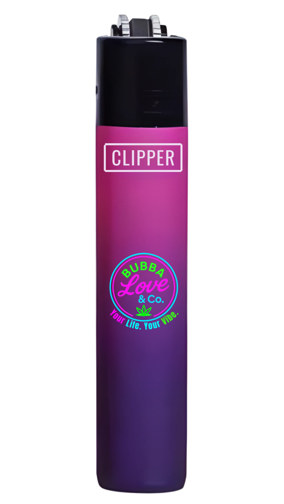 Bubba Love & Co. Gradient Micro Clipper Lighters – Collectible Neon Series